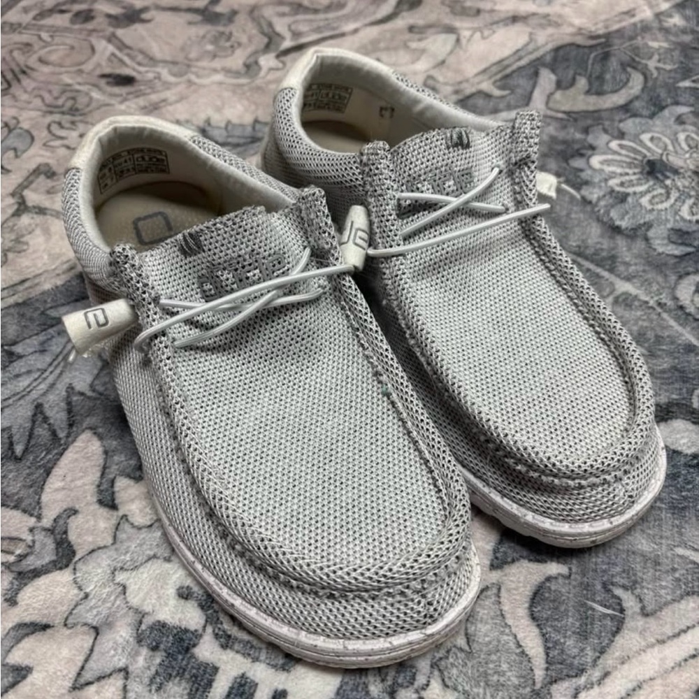 Hey Dude Stone White Wally Sox Shoes